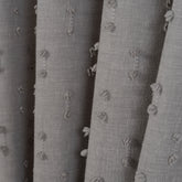 FLOSIA Fluffy Pom Pom Panel Curtain – Stone