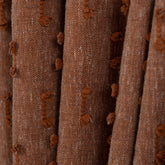 FLOSIA Fluffy Pom Pom Panel Curtain – Terra Cotta