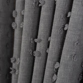 FLOSIA Fluffy Pom Pom Panel Curtain – Gray