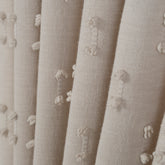 FLOSIA Fluffy Pom Pom Panel Curtain – Off White