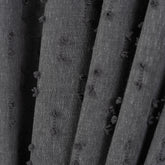 FLOSIA Fluffy Pom Pom Panel Curtain – Dark Gray