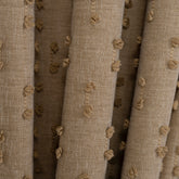 FLOSIA Fluffy Pom Pom Panel Curtain – Mustard