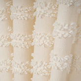 FELINA Wave Panel Curtains – Fluffy Linen Look in Off White