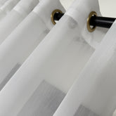 Rideaux NAREVA Sheer – Rideaux modernes sur mesure, aspect lin épais