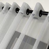 Rideaux transparents LYSSA – Voilages légers unis sur mesure