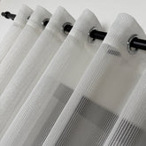 VALESSA Sheer Curtains – Custom Vertical Stripe Light Drapes
