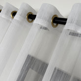 TALENA Sheer Curtains – Custom Heavy Linen-Look Drapes