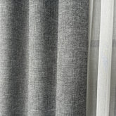 LORWYN Curtains – Rustic Linen-Look Drapes – Anthracite
