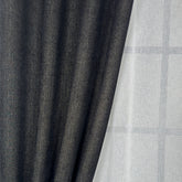 ORVELLA Curtains – Custom Velvet Effect Drapes with Elegant Shimmer – Black