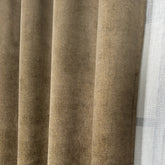 ORVELLA Curtains – Custom Velvet Effect Drapes with Elegant Shimmer – Gold