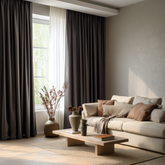 CELIA Linen Look Blackout Curtains – Anthracite