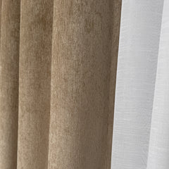 VALENZA Blackout Curtains – Custom Chenille Drapes with Built-In Light Block