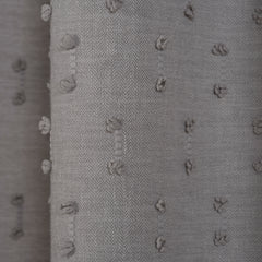 FLOSIA Fluffy Pom Pom Panel Curtain – Stone