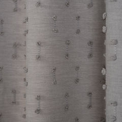 FLOSIA Fluffy Pom Pom Panel Curtain – Stone