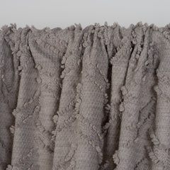 FLUMA Chevron Panel Curtains – Fluffy Linen Look in Mink