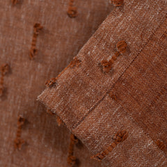 FLOSIA Fluffy Pom Pom Panel Curtain – Terra Cotta