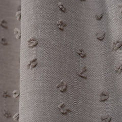 FLOSIA Fluffy Pom Pom Panel Curtain – Mink