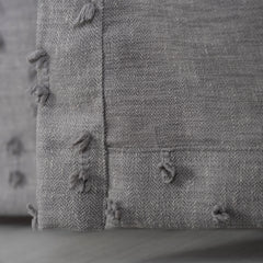 FLOSIA Fluffy Pom Pom Panel Curtain – Gray