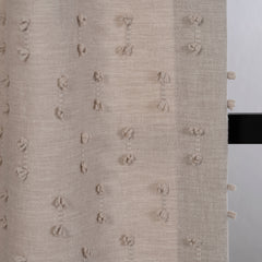 FLOSIA Fluffy Pom Pom Panel Curtain