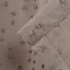 FLOSIA Fluffy Pom Pom Panel Curtain – Dark Beige
