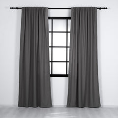 LALIBELA Custom Size Linen Look Curtain – Gray