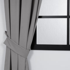 LALIBELA Custom Size Linen Look Curtain – Light Gray