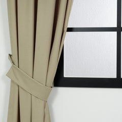 LALIBELA Custom Size Linen Look Curtain – Cappuccino