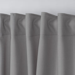LALIBELA Custom Size Linen Look Curtain – Light Gray