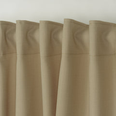 LALIBELA Custom Size Linen Look Curtain – Cappuccino