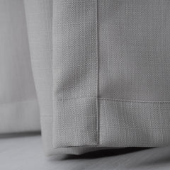 LALIBELA Custom Size Linen Look Curtain – Light Gray