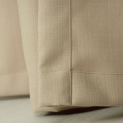 LALIBELA Custom Size Linen Look Curtain – Cappuccino