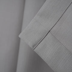 LALIBELA Custom Size Linen Look Curtain – Light Gray