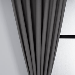 LALIBELA Custom Size Linen Look Curtain – Gray
