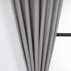 LALIBELA Custom Size Linen Look Curtain – Light Gray