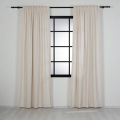 LALIBELA Custom Size Linen Look Curtain – Cream