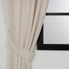 LALIBELA Custom Size Linen Look Curtain – Cream