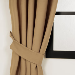 LALIBELA Custom Size Linen Look Curtain – Peanut Butter