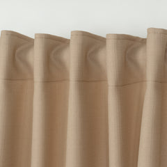 LALIBELA Custom Size Linen Look Curtain – Coffee Milk