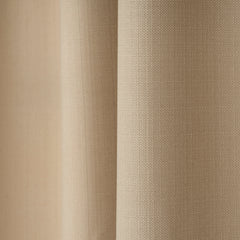 LALIBELA Custom Size Linen Look Curtain – Coffee Milk