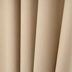 Lalibela Custom Size Linen Look Curtains Luxury Modern Drapery Panels with Natural Solid Colors with Blackout Lining Options