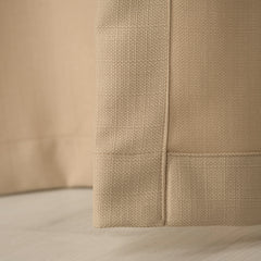 LALIBELA Custom Size Linen Look Curtain – Coffee Milk