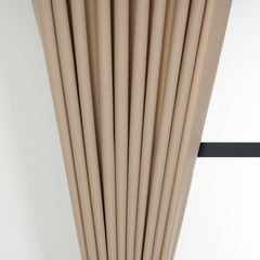 LALIBELA Custom Size Linen Look Curtain – Coffee Milk