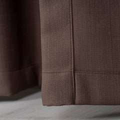 LALIBELA Custom Size Linen Look Curtain – Brown