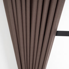 LALIBELA Custom Size Linen Look Curtain – Brown