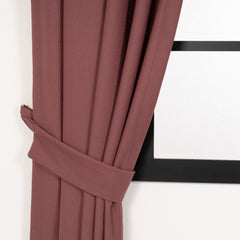 LALIBELA Custom Size Linen Look Curtain – Dried Rose