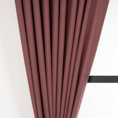 LALIBELA Custom Size Linen Look Curtain – Dried Rose