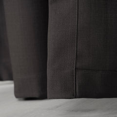 LALIBELA Custom Size Linen Look Curtain – Anthracite