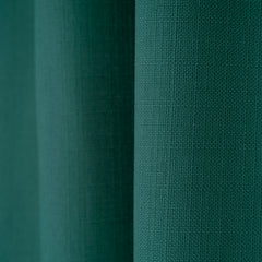LALIBELA Custom Size Linen Look Curtain – Turquoise