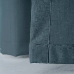 LALIBELA Custom Size Linen Look Curtain – Matte Blue