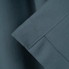 LALIBELA Custom Size Linen Look Curtain – Matte Blue